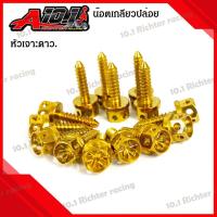 ราคา น๊อต เกลียวปล่อย หัวเจาะดาว สแตนเลส เบอร์ 8 M5 ยาว 13 522253033 มิล ราคาต่อ 1 ตัว (13071607941)