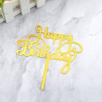ราคา มาใหม่ ป้ายปักเค้ก ป้ายปักเค้กวันเกิด ป้าย Happy birthday ให้เลือก17ลาย หลากสี ขนาดประมาณ 11 5 16 5 cm Happy birthday sign (16945015086)