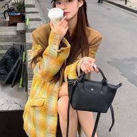 ราคา French longchamp bag mini lambskin dumpling bag one shoulder Messenger short handle leather shoulder strap genuine leather ladies bag (20126217877)