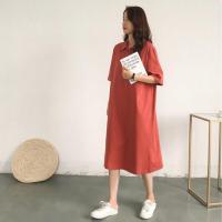ราคา SUNDAY2020 เดรสยาวทรงปล่อยใส่สบาย ชิวๆแมทช์กับรองเท้าผ้าใบสายลุยปังไปเลยจ้า (16291928475)