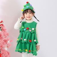 ราคา ส่งจากจีน ชุดแซนตี้เด็กผู้หญิง พร้อมหมวก ชุดซานตาคลอส คอสเพลย์คริสต์มาส รูปแบบ ต้นคริสต์มาส ขนาดเล็ก และใหญ่ ชุดคริสมาสเด็กผู้หญิง (20776148657)