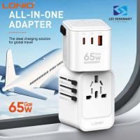 ราคา LDNIO Z6 อะแดปเตอร์เดินทางอเนกประสงค์ GaN Universal travel Adapter อะแดปเตอร์ชาร์จไฟสำหรับโทรศัพท์มือถือ (21165198306)