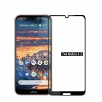 ราคา มีโค๊ดลด ฟิล์มกระจก นิรภัย เต็มจอ กาวเต็มแผ่น โนเกีย 4 2 สีดำ Full Glue Tempered Glass Screen For Nokia 4 2 5 71 Black (8819855133)
