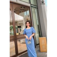 ราคา jungkook พร้อมส่ง M 3XL Ai5 dress เดรส เดรสยาว เดรสสีฟ้า ชุดเพื่อนเจ้าสาว เดรสแขนพอง เดรสสาวอวบ เดรสน่ารักๆ ใส่ไปงานแต่ง ใส่ไปเที่ยว ทำบุญ ชุดสาวอวบ ผ่าหลัง NEW ARRIVAL รอบ 2 S M L XL 2XL 3XL Tag Aiya