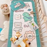ราคา MD0023ผ้าปูนอนเด็กอนุบาล ฟรีหมอนเด็ก1ชิ้น ผ้าปูนอนลายสัตว์สำหรับเด็ก เสื่อเด็กอนุบาล ผ้าปูเด็กแรกเกิด 60 120cm แถมหมอน พร้อมส่ง (18669218559)