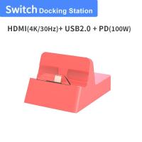 ราคา Thunderbolt 3 USB C แบบพกพา HUB Type C Hub Dock ถึง4K Hdmi PD 100W USB สำหรับ Nintendo Switch โทรศัพท์ Dex Usb C Docking Station Adapter (16305344269)