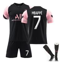 ราคา ในสต็อก NO 30 Messis ผู้ใหญ่เด็กชุดฟุตบอลชุดฟุตบอล2122ปารีส Saint Germains สีดำสีชมพูชุดฝึกอบรมย์ N0 7 Kylian Mbappés NO 10เนย์มาร์ (16780440050)