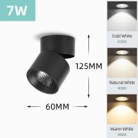 ราคา จัดส่ง3วัน ไฟดาวน์ไลท์ LED ไฟสปอตไลท์ แบบพับได้ โคมแทรคไลท์ติดลอย เปลือกอลูมิเนียม COB สปอตไลท์ Track Lighting โคมไฟเพด (20970399591)