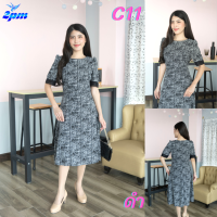 ราคา 2PM C11 เดรสแฟชั่น เดรสทำงาน ชุดทำงานสาวอวบ สาวไซส์อวบใส่ได้ (15573121901)