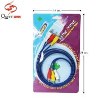 ราคา Queen Fish สาย AV เข้า 3 ออก 3 แบบ 1 5 เมตร เป็นสายสำหรับเชื่อมต่อเพื่อส่งสัญญาณภาพและเสียง (21046006183)