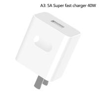 ราคา UNI เครื่องชาร์จ5A เร็วมาก40W อะแดปเตอร์ชาร์จโทรศัพท์ USB ชาร์จอัจฉริยะ USB Type C ชาร์จเร็วสำหรับ Huawei Mate40 P30 P20 P9 Honor (20069505066)