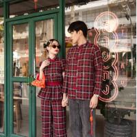 ราคา พร้อมส่ง Set กี่เพ้า ชุดคู่ตรุษจีน ชุดคู่สีแดง ชุดคู่กี่เพ้า ชุดถ่ายพรี เสื้อคู่ ชุดคู่รัก VSM 4664 (17351776379)