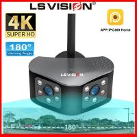 ราคา LS VISION Gratis ongkir 4K 8MP คู่เลนส์180อัลตร้าองศา IP Wi Fi กล้องวงจรปิดกลางแจ้งไร้สายกันน้ำตรวจจับมนุษย์สีกล้องภาพกลางคืน PTZ กล้องวงจรปิด (16876152867)