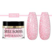 ราคา พบกันใหม่12สีผงทาเล็บชมพูและม่วงแวววาวสีนู้ดโปร่งแสงชุดผงทาเล็บแบบจุ่มสำหรับร้านทำเล็บบ้าน5ก (19242596077)