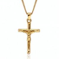 ราคา High Quality Stainless Steel Necklaces North Star Pendant Face Off Necklace 18k Gold Plated Mens Pendants Jesus Cross Necklace (19227611392)