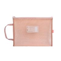 ราคา ICELUE กระเป๋าแฟ้มกระดาษสองชั้นแบบมีซิปกระเป๋าใส่เอกสารของโรงเรียนกระเป๋าถือเก็บของกระเป๋า A4ป้องกันกระเป๋าเอกสารแฟ้มซอง (20825340095)