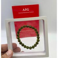 ราคา 100 Genuine Moldavite Round Beaded Bracelet genuine Moldavite tektite Natural Moldavite Bracelet from Czech Republic (20675029159)