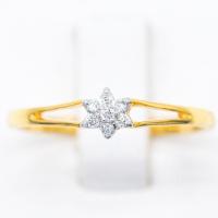 ราคา Happy Jewelry แหวนเพชรของแท้ ดอกพิกุลก้านคู่ เพชรแท้เกสร ทองแท้ 9k 37 5 ขายได้ จำนำได้ ME740 (12299141902)