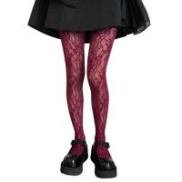ราคา ผู้หญิง Lolita Fishnet Pantyhose Gothic Preppy สไตล์ Multicolored Floral Lace Patterned Sheer ตาข่าย Tights ถุงน่อง (16813768316)