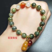 ราคา สร้อยข้อมือหยกผ้าไหมสีทองมะระลูกปัดจับคู่ควอตซ์ Zite สร้อยข้อมือหยกสีขาวลูกปัดจับคู่สีแดง (13302529839)
