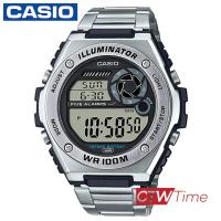 ราคา CASIO Analog Digital นาฬิกาข้อมือ สายสแตนเลส รุ่น MWD 100HD (7940844918)