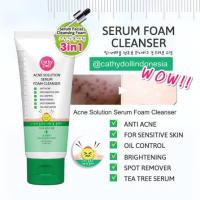 ราคา โฟมล้างหน้า CATHY DOLL ACNE SOLUTION SERUM FOAM CLEANSER 100ML NEW PACKAGE (13422494490)