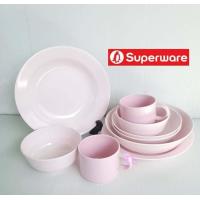 ราคา ชุดอาหาร 9 ชิ้น สีชมพูกลม ไม่มีกล่อง จานทรงลึก 8 นิ้ว 2 ชิ้น ชาม 7 5 นิ้ว 1 ชิ้น ชาม 6 นิ้ว 2 (20956829436)