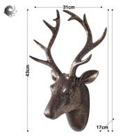 ราคา 1 ชิ้น หัวสัตว์แขวนผนัง ยุโรปสร้างสรรค์ หัวสัตว์สามมิติ กวางหัวแขวนผนัง ห้องนั่งเล่นตกแต่งผนัง งานฝีมือเรซิน วัสดุเรซินที่มีคุณภาพสูง 43 31 17 เซนติเมตร (722686940)
