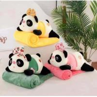 ราคา ตุ๊กตาหมอนผ้าห่มแพนด้า ตุ๊กตา ผ้าห่ม ส่งจากไทย (18359952600)