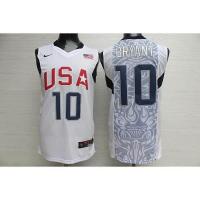 ราคา nba jersey USA Dream Team 10 No 10 Kobe Bryant white basketball jersey (19784496578)