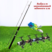 ราคา คันเบ็ดครบชุด คันเบ็ด1 5 M 2ท่อน รอกเบอร์200 เหยื่อกบยาง คันเบ็ดตกปลา รอกตกปลา เหยื่อตกปลา คันเบ็ดพร้อมรอกตกปลาและเหยื่อครบชุด (20412651191)