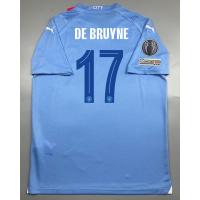 ราคา เสื้อบอล แฟนบอล แมน ซิตี้ เหย้า 2023 24 Man City Home 2023 17 DE BRYUNE อาร์มแชมเปี้ยนลีค (20513672026)