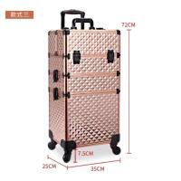 ราคา กระเป๋าช่างแต่งหน้ามีล้อลาก กระเป๋าเครื่องสำอาง กระเป๋าเดินทางจุเยอะ กระเป๋าช่างสัก ช่างแต่งหน้า ใส่อุปกรณ์ (15321379229)