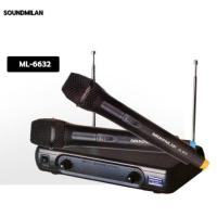 ราคา JH ไมค์โครโฟน ไร้สาย ไมค์ลอยคู่ microphone wireless VHF SOUNDMILAN ML6632 (17425163516)