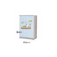 ราคา ส่งฟรี ตู้เสื้อเด็ก ตู้เสื้อผ้าเล็ก กว้าง80x53x132ซม สินค้าพร้อมส่ง Brownfurniture (11253203872)