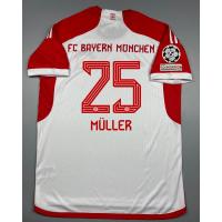 ราคา เสื้อบอล แฟนบอล บาเยิร์น มิวนิค เหย้า 2023 24 Bayern Munich Home 25 MULLER อาร์มแชมเปี้ยนลีค (20513782023)