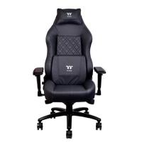 ราคา GAMING CHAIR เก้าอี้เกมมิ่ง THERMALTAKE X COMFORT REAL LEATHER BLACK GGC XCR BBLFDL TW (9360374705)
