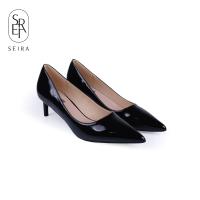ราคา Seira Zara Heels รองเท้าส้นสูง รองเท้าหัวแหลม รองเท้าทำงาน หนังแก้ว สูง 2 นิ้ว (16027395102)