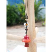 ราคา พวงกุญแจถักเชือกเทียน จี้เห็ดดินปั้น ลูกปัดไม้ (20645903302)