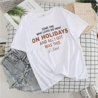 ราคา KDAShop เสื้อยืดคอลมสีสวย สกรีนลายตัวอักษรภาษาอังกฤษ ใส่ชิวๆไปไหนก็เหมาะ (8273444382)