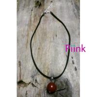 ราคา Piinkstore สร้อยคอหนังชามัวร์ จี้หินคาร์เนเลี่ยน สร้อยคอหนัง สร้อยคอโชคเกอร์ สร้อยคอติดคอ จี้หิน หินมงคล หินนำโชค (7698737820)