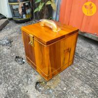 ราคา ขายส่ง กระปุกออมสินไม้สักทอง กระปุกออมสินทรงสี่เหลี่ยม ออมสินไม้สัก (17503619135)