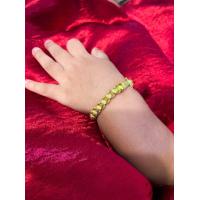 ราคา สร้อยข้อมือเด็ก ขนาด 1 บาท ทองเหลืองเคลือบแก้ว (21194851701)