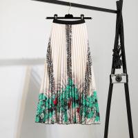 ราคา ส่งของ กระโปรงพลีทยาว เอวสูง ทรงเอ แบบยืดหยุ่น พิมพ์ลายทาง สไตล์เกาหลี แฟชั่นสําหรับสตรี (19692273088)