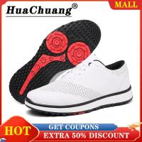ราคา HUACHUANG รองเท้ากอล์ฟชายและยางสำหรับผู้หญิงรองเท้ากอล์ฟลูกไม้ชายและหญิง (20473992612)