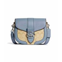 ราคา Coach outlet ของเเท้ กระเป๋าสะพายข้าง COACH GEORGIE SADDLE BAG (19784382594)