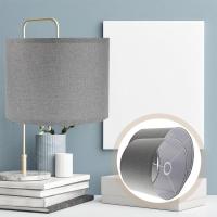 ราคา BESTOMZ 2 ชิ้นโป๊ะโคมผ้าที่เรียบง่ายโป๊ะโคมห้องนอนห้องนั่งเล่นโป๊ะโคม (20041879280)