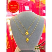 ราคา สร้อยคอเงินชุบทองแท้ 92 5 พร้อม จี้ ชาร์มทองแท้ 99 99 หนัก 0 1กรัม สร้อยคอเงินพร้อมจี้ (8969034908)