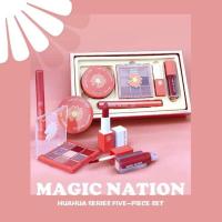 ราคา เซตเครื่องสำอาง MAGIC NATION เซตเครื่องสำอางครบเซต เครื่องสำอางแต่งหน้า แป้งฝุ่นโปร่งแสง4เฉดสี แป้งฝุ่น (10192996467)