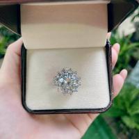 ราคา Titapa jewelry แหวนเพชร10กะรัตล้อมเพชรเม็ดละ15ตัง เพชรข้างเม็ดละ7ตังแบบมาใหม่สวยโมเดิร์นเพชรขาวใสวิ้งๆน้ำ100คัดทุกเม็ดเหลี่ยมH A น้ำลึกสวยเล่นไฟระยิบระยับงานปราณีตละเอียดตัวเรือนมีน้ำหนักแข็งแรงใส่ได้